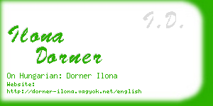 ilona dorner business card